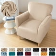 thumbnail image 1 of ATJIA Stretch Chair Covers Banquet Armchair Slipcovers Velvet Armchair Sofa Covers Chair Slipcover Anti-Slip for Living Room, 1 of 10
