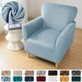 thumbnail image 1 of ATJIA Stretch Chair Covers Banquet Armchair Slipcovers Velvet Armchair Sofa Covers Chair Slipcover Anti-Slip for Living Room, 1 of 10