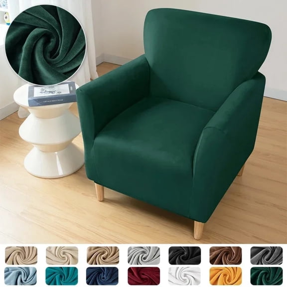 ATJIA Stretch Chair Covers Banquet Armchair Slipcovers Velvet Armchair Sofa Covers Chair Slipcover Anti-Slip for Living Room
