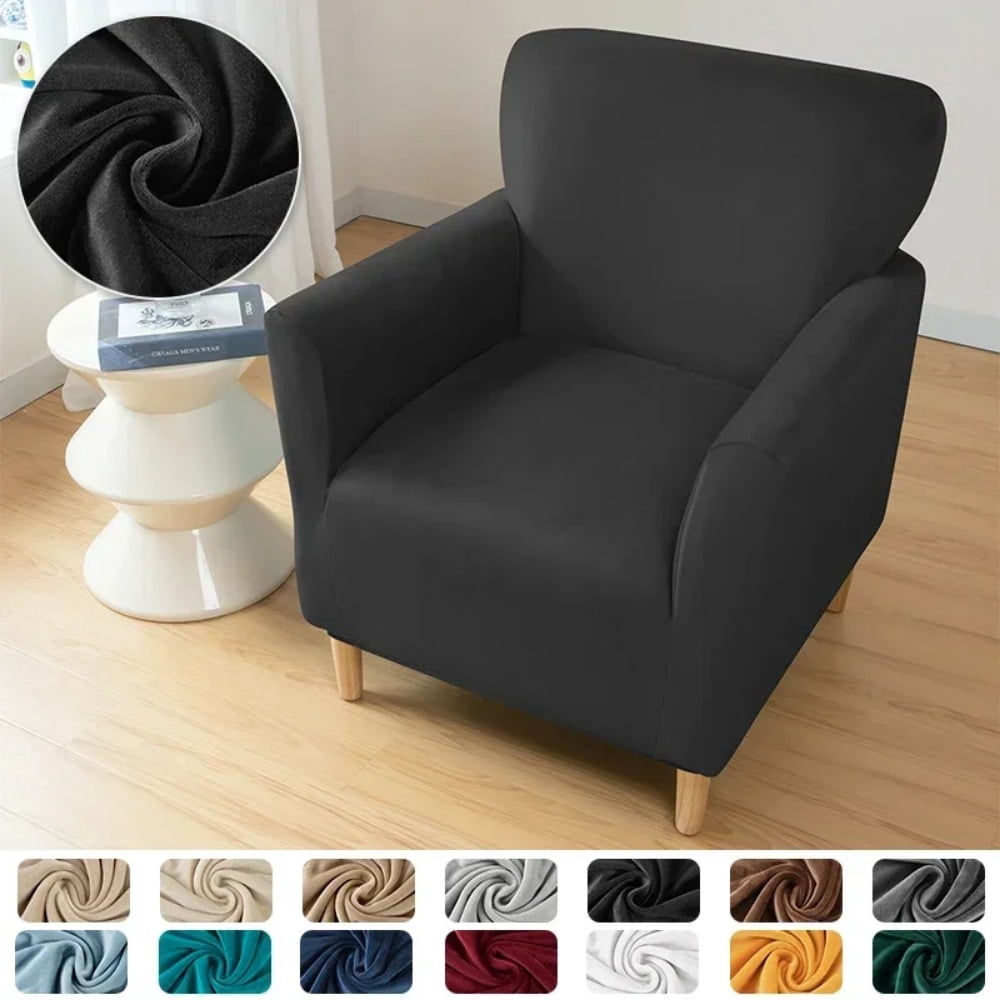 ATJIA Stretch Chair Covers Banquet Armchair Slipcovers Velvet Armchair Sofa Covers Chair Slipcover Anti-Slip for Living Room
