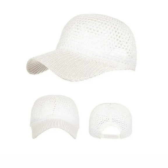 ATJIA Summer Mesh Baseball Cap for Women Adjustable Breathable Caps Men's Hat Quick Dry Hats Casual Trucker Hat