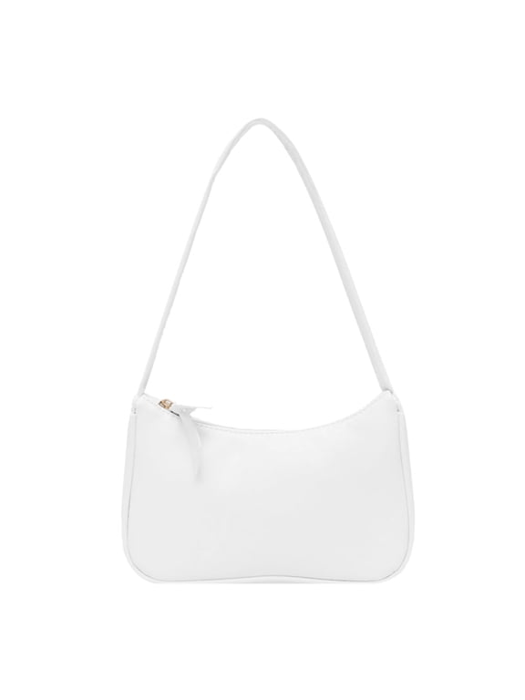 Unisex Simple Elegant Women Small Shoulder Bag Pure Color Sling Handbags