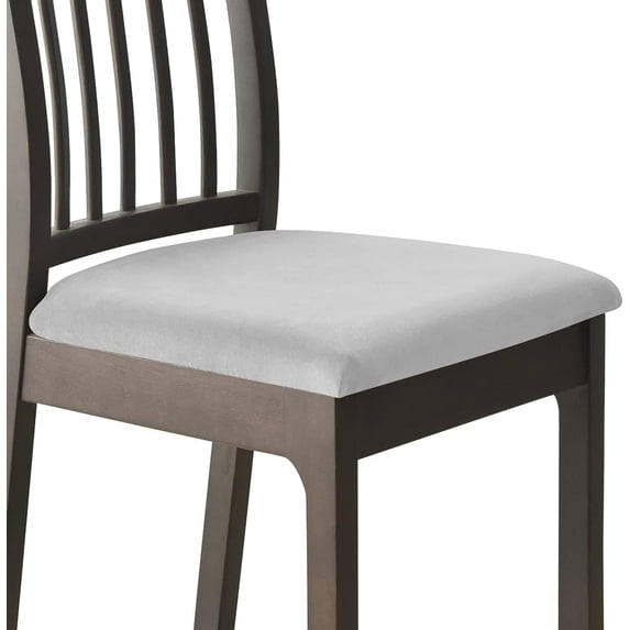 ATJIA Velvet Chair Seat Covers Soft Stretch Seat Covers for Dining Room Kitchen Chair Seat Protector with Strap(2/4/6/8 Pack)