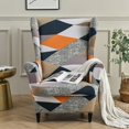 thumbnail image 1 of ATJIA Wingback Chair Slipcover 2-Piece Stretch Wingback Chair Sofa Slipcover Armchair Cover Couch Soft with Elastic Bottom, 1 of 11