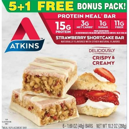 ATK Meal Bar 6pk-1.69oz Strawberry Shortcake