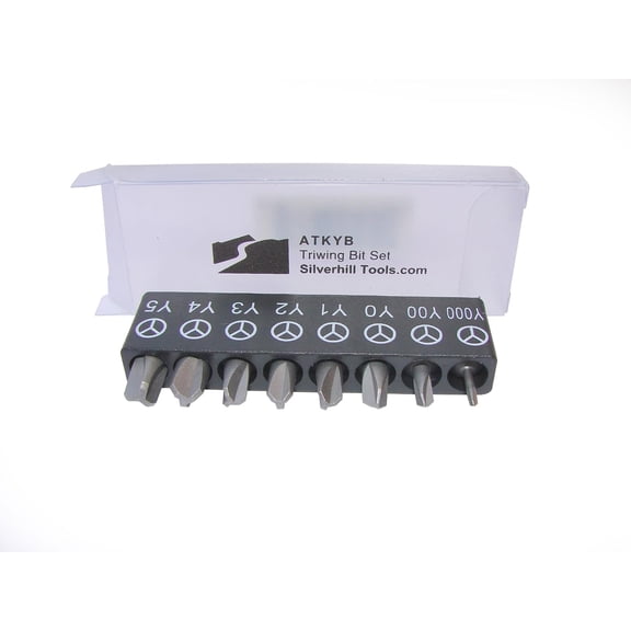 ATKYB Triwing Bit Set, 8 bits, Sizes Y000 - Y5