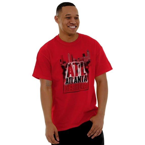 ATL Atlanta Georgia GA Hometown Pride Plus Size Crewneck Graphic Tee Shirt Brisco Brands 2X