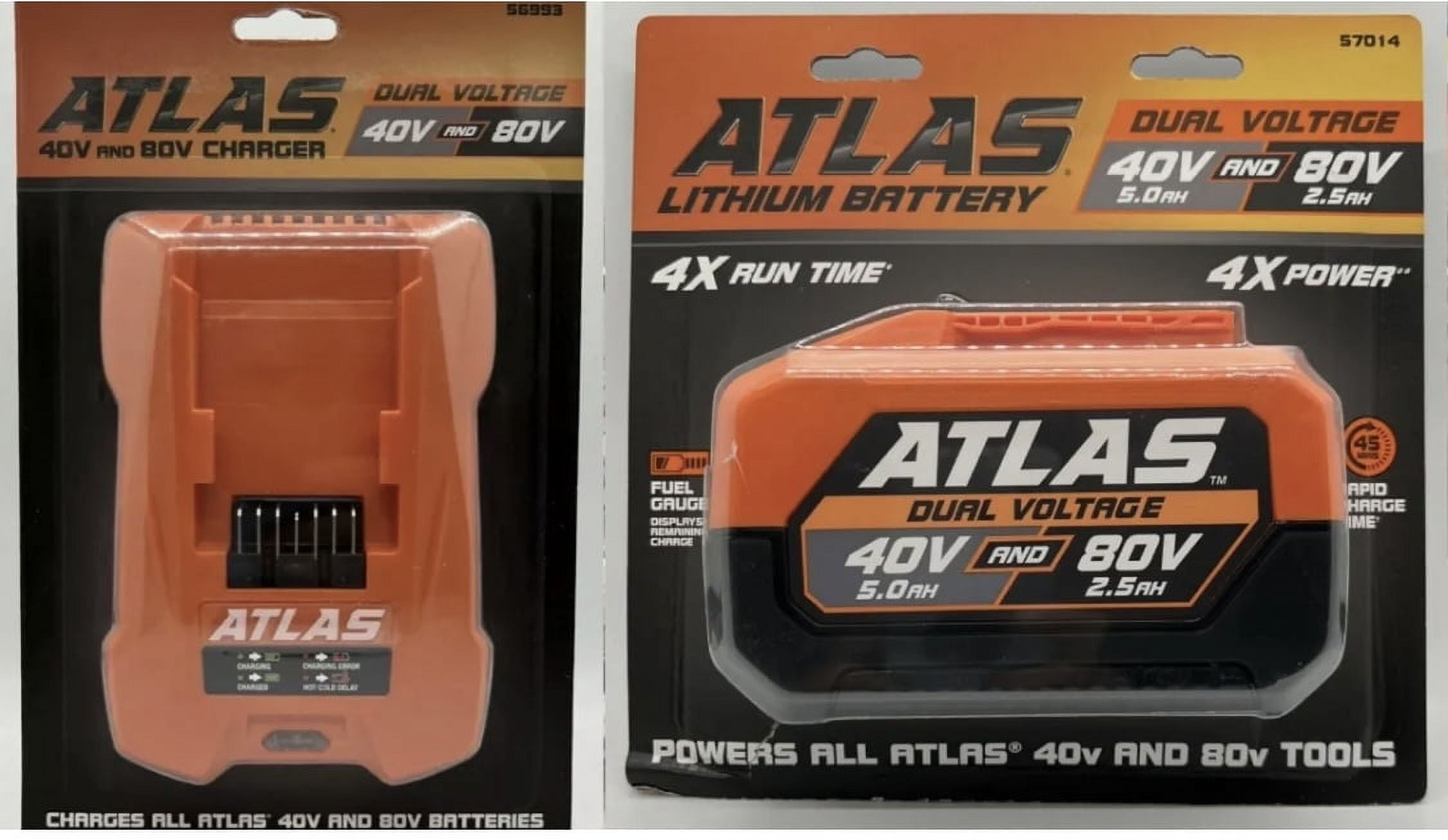 Atlas Kit with 40V & 80V Dual Charger and 80V 2.5AH/40V 5.0AH Battery