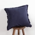thumbnail image 1 of ATLINIA Decor Throw Pillow Cover - Decorative Farmhouse 20x20 Inch Pillows Cover Linen Boho Cushion Cover for Bed Couch Sofa Outdoor (Navy Blue), 1 of 9