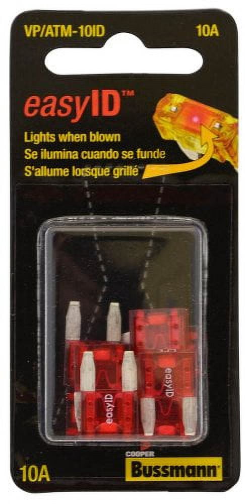 ATM 10 AMP EASYID FUSE - 10 PER CLAM