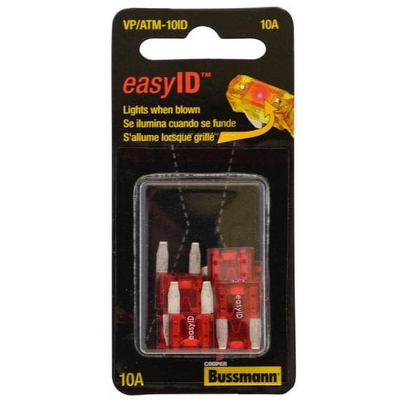 ATM 10 AMP EASYID FUSE - 10 PER CLAM