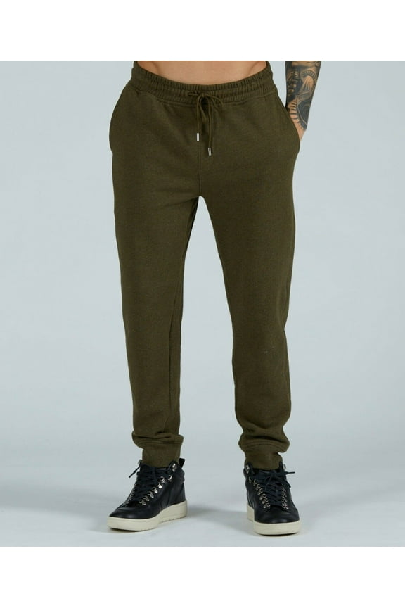 Mlange French Terry Slim Fit Joggers, Olive Heather, Men's XL