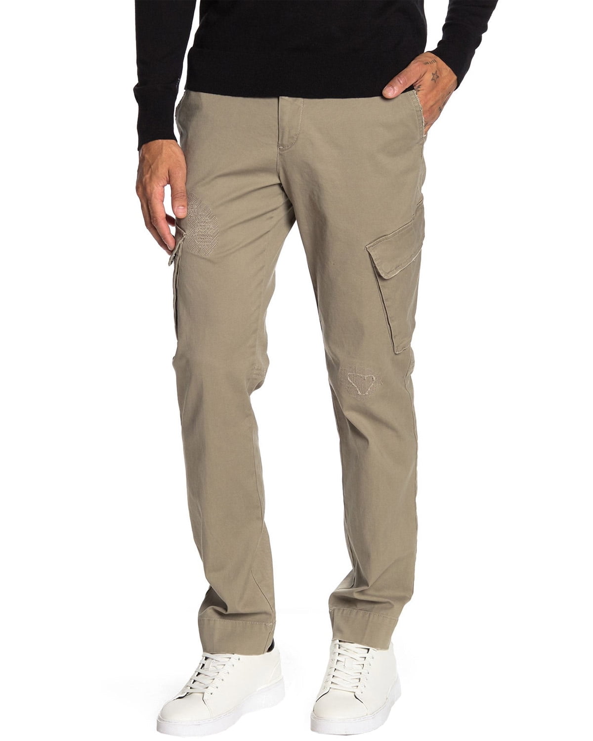 Mens distressed store cargo pants