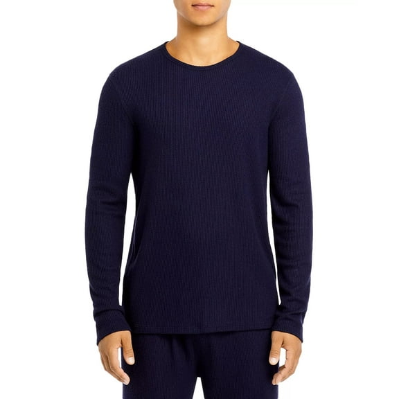 ATM Anthony Thomas Melillo Mens Thermal Knit T-Shirt, XXL, Navy