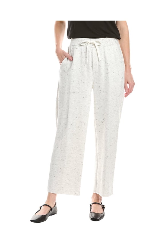 womens Cropped Straight Leg Pant, s, White