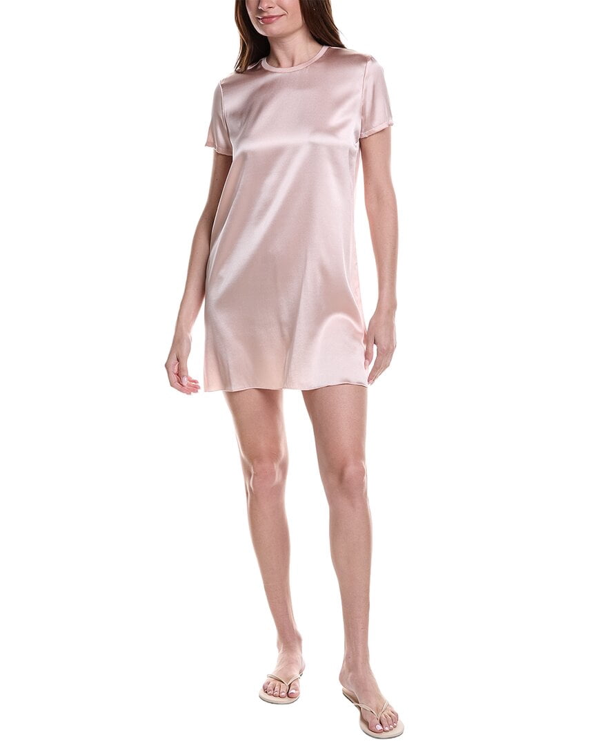 Atm Anthony Thomas Melillo Stretch Charmeuse Silk-Blend Mini Dress Women’s Pink