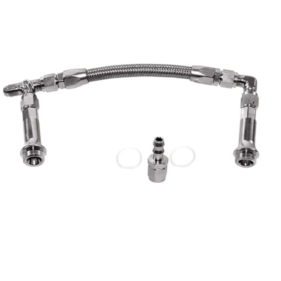 ATM Innovation 34-600S Braided Fuel Line for ATM Carbs, -6AN - Nickel Plated
