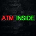 thumbnail image 1 of ATM Inside Neon LED Sign 27"L x 5"H #32919, 1 of 4