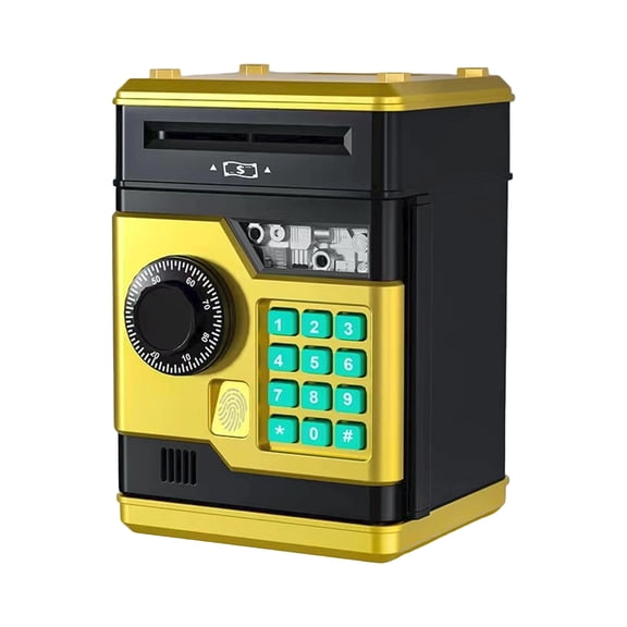 ATM Money Bank, Electronic Password Protected Piggy Bank with Auto Bill Feeder, Large Capacity Coin Savings Box, 4 Digit Code Security Lock