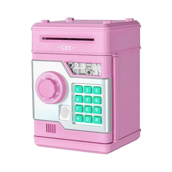 ATM Money Bank, Electronic Password Protected Piggy Bank with Auto Bill Feeder, Large Capacity Coin Savings Box, 4 Digit Code Security Lock