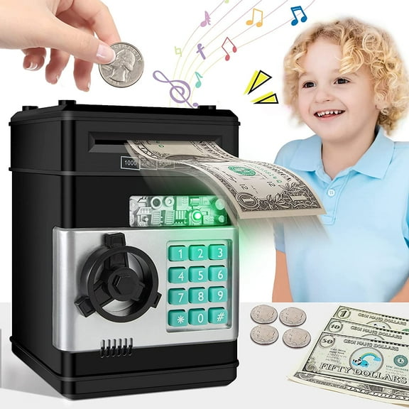ATM Piggy Bank for Real Money - Best Gifts for Girls/Boys/Kids