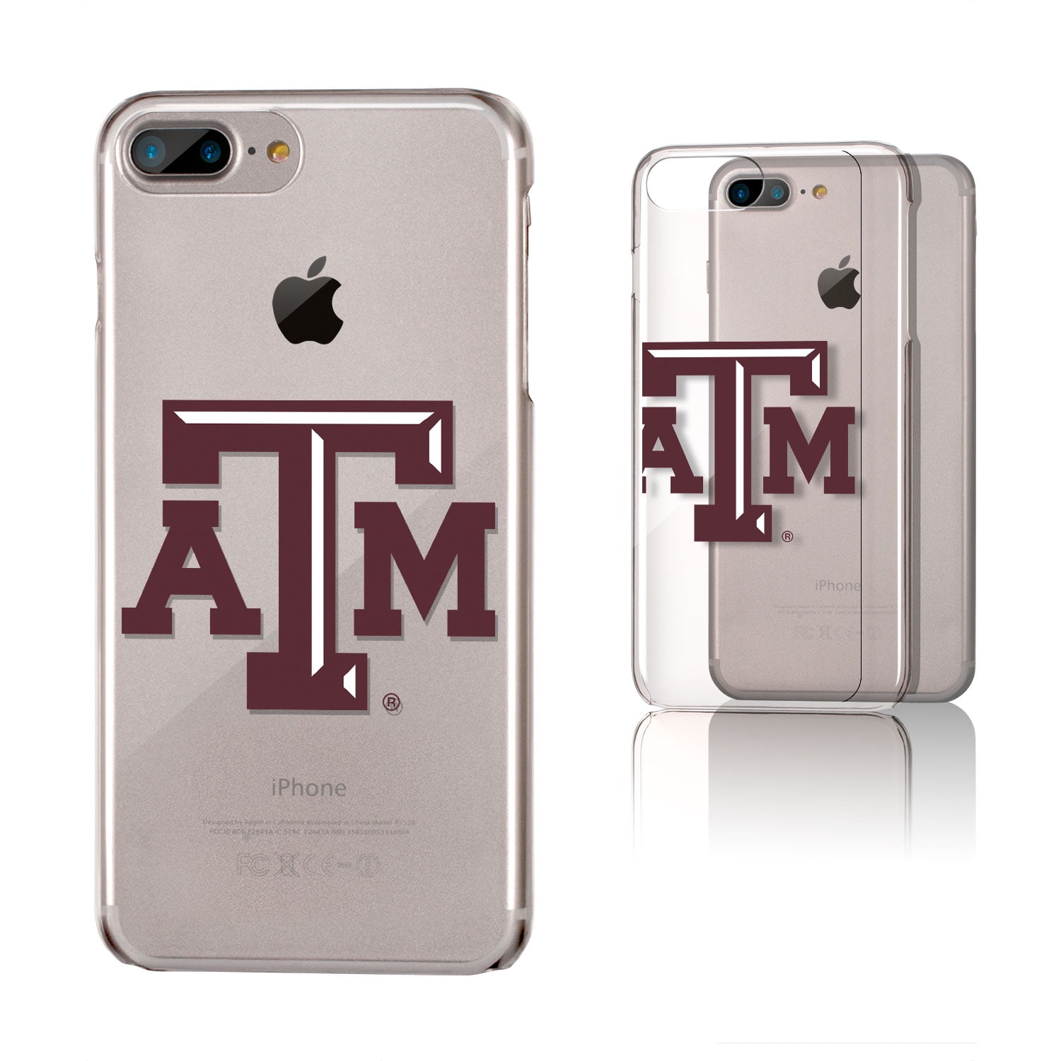 ATM Texas A M Aggies Insignia Clear Case for iPhone 8 Plus 7