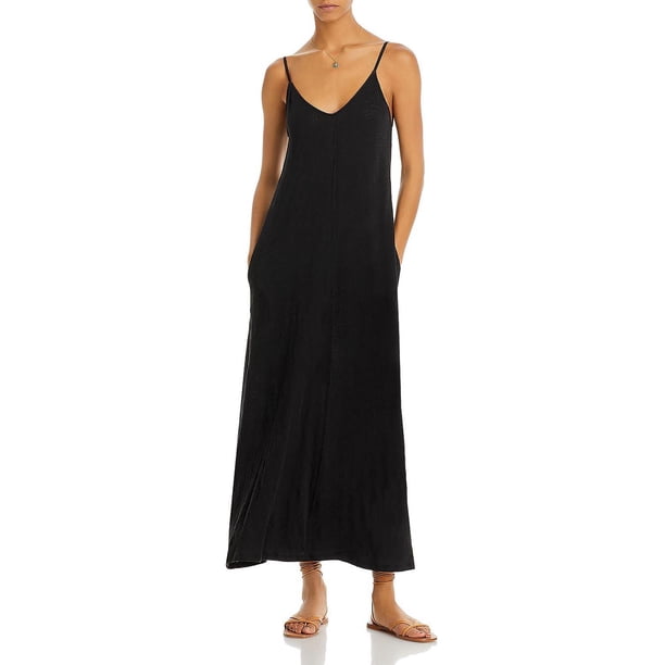 knee length dresses for ladies Atm Silk Charmeuse Maxi Dress Flint