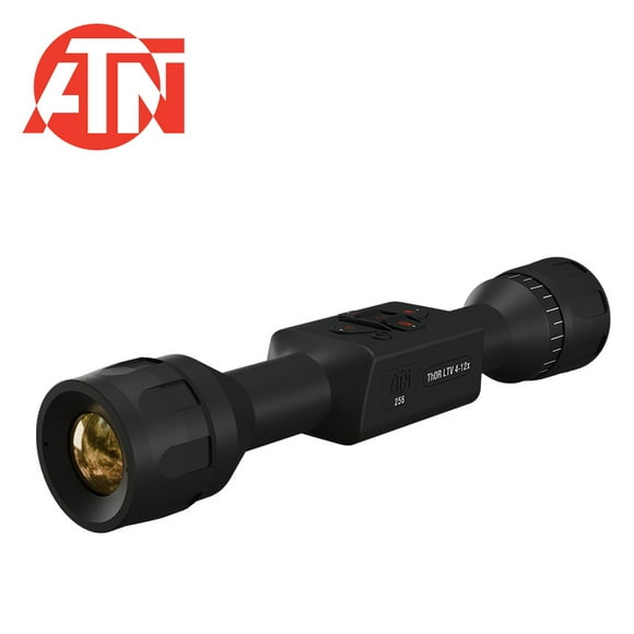 ATN LTV 4-12x35mm Thermal Rifle Scope w/Video Recording, Multiple Patterns, Blac