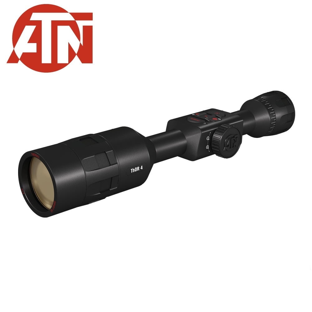 ATN ThOR 4 384x288, 7-28x, Thermal Rifle Scope w/Ultra Sensitive Next Gen Sensor, WiFi, Image Stabilization, Range Finder, Ballistic Calculator and IOS and Android Apps