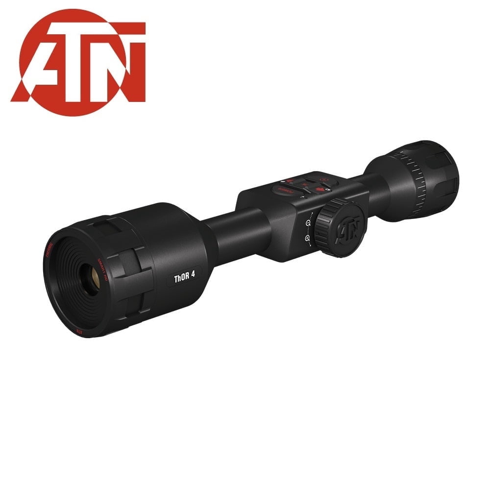 ATN ThOR 4 640x480, 1-10x, Thermal Scope with Ultra Sensitive Next Gen Sensor, WiFi, Image Stabilization, Range Finder, Ballistic Calculator and IOS and Android Apps