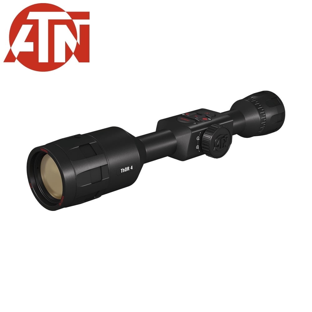 ATN ThOR 4 640x480, 2.5-25x, Thermal Rifle Scope with Ultra Sensitive Next Gen Sensor, WiFi, Image Stabilization, Range Finder, Ballistic Calculator and IOS and Android Apps