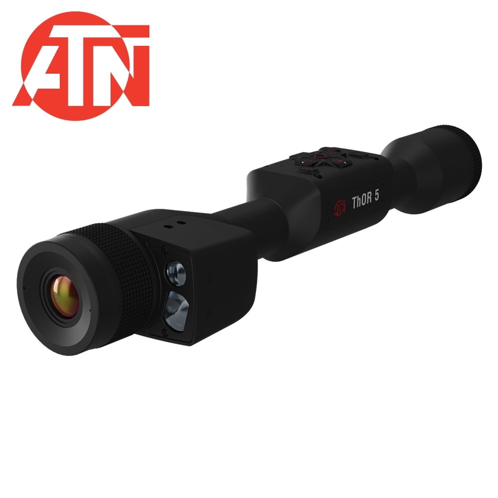 ATN ThOR 5 Smart HD Thermal Scope with Rangefinder 320x240 Resolution 4-16x Matte Black