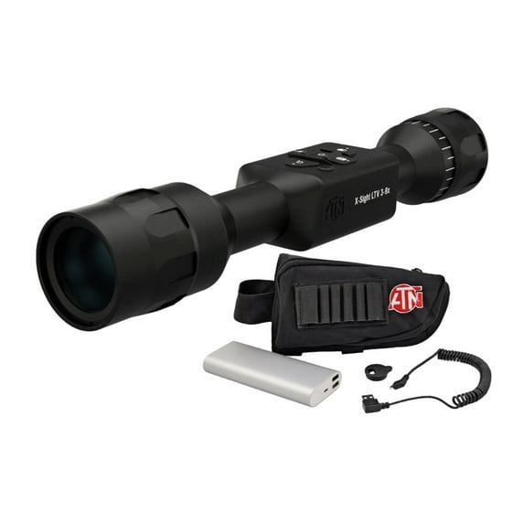 ATN X-Sight LTV 3-9x Day/Night Hunting Rifle Scope with Battery Pack Weapon Kit