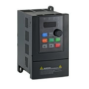 ATO 0.5hp 220V 0.4kW 4.7A VFD Variable Frequency Drive Single Phase to 3 Phase for 3-Phase AC Motor Speed Controls.