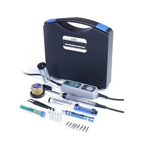 ATO 130W Soldering Iron Kit, 5PCS Soldering Iron Tips,Adjustable Temperature， Contains 8-piece Tool Set.