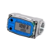 ATO 2Inch Digital Turbine Flow Meter DN50Aluminum Alloy,for Diesel/Gas/Water Flow Monitoring - Threaded Connection,25 C70 C, LCD Display