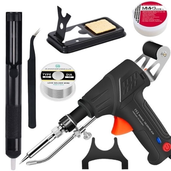ATO 60W 110V Automatic Portable Soldering Gun Kit, for Jewelry, Home DIY, Circuit Boards, Electronics Repair