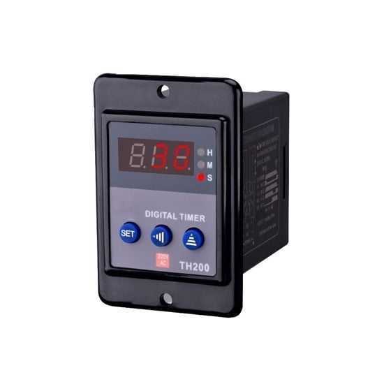 ATO Digital Timer Relay, 8 Pin, 12V/24V/220V, On-Delay Timer, 3-Digit LED Display