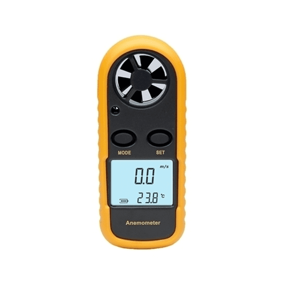 ATO Handheld Mini Vane Anemometer, 0.3~30m/s Wind Speed Meter, Portable Digital Wind Gauge with Backlight, / Temperature Measurement, for Power Steel Petro