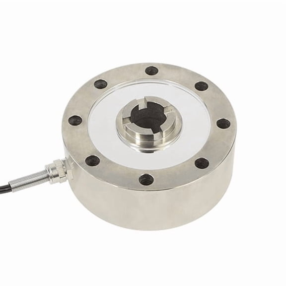 ATO Low Profile Load Cell, 100KN Capacity, Stainless Steel Compression Force Sensor, High Accuracy 0.05%FS, Industrial Weighing for Tanks, Silos, Hoppers, Automation