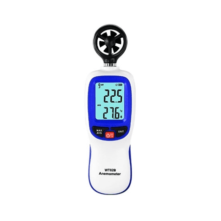 ATO Wireless Portable Vane Anemometer with Bluetooth, 0~30m/s Wind Speed Meter, ±5% Accuracy, 0.1 Resolution, -10~45? Temp Sensor, 5 Wind Units for HVAC Vents Outdoor Exhaust