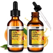 ATOANY Vitamin C Serum for Face - Anti Aging Facial Serum with 20% Vitamin C, Hyaluronic Acid, Vitamin E, Promotes Collagen Synthesis, Reduces Wrinkles, 4.04 Fl Oz