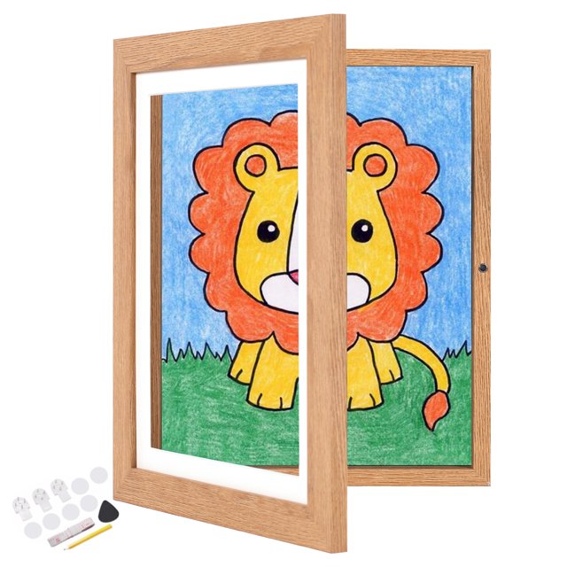 "ATOBART Children's Artwork Frame, 8.5x11"" Front Opening