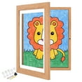 thumbnail image 1 of ATOBART Kids Art Frames, 8.5×11" Front Opening Kids Artwork Frames, Changeable Picture Storage Frames, Crafts Painting Art Display Stand(1PK Light Wood), 1 of 9