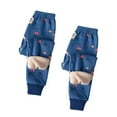 thumbnail image 1 of ATOGUTA 2 Pack Boys Winter Thick Warm Long Pants Fleece Lined Leggings Size 2T-13, Blue, 1 of 3