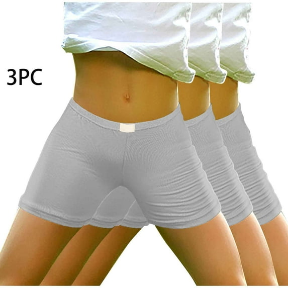 ATOGUTA 3 Pack Bermuda Shorts for Girls High Waisted Running Shorts Soccer Gym Sports Active Short for Kids Gray, Size 4T-14