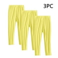 thumbnail image 1 of ATOGUTA 3-Pack Girls Leggings Size 2T-13 Pull on Stretchy Soft Leggings Tights Full Length Pants for Kids Yellow, 1 of 5