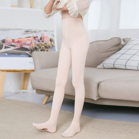 ATOGUTA 3T-12 Ballet Tights for Girls & Toddler Ankle Support Girls Dance Tights Elastic Soft Girls Tights for Uniforms, Dresses Pink