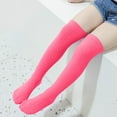 thumbnail image 1 of ATOGUTA 3T-12 Knee High Socks for Girls Seamless School Uniform Socks Ribbed Dress Socks Kids Long Socks Hot Pink, 1 of 5