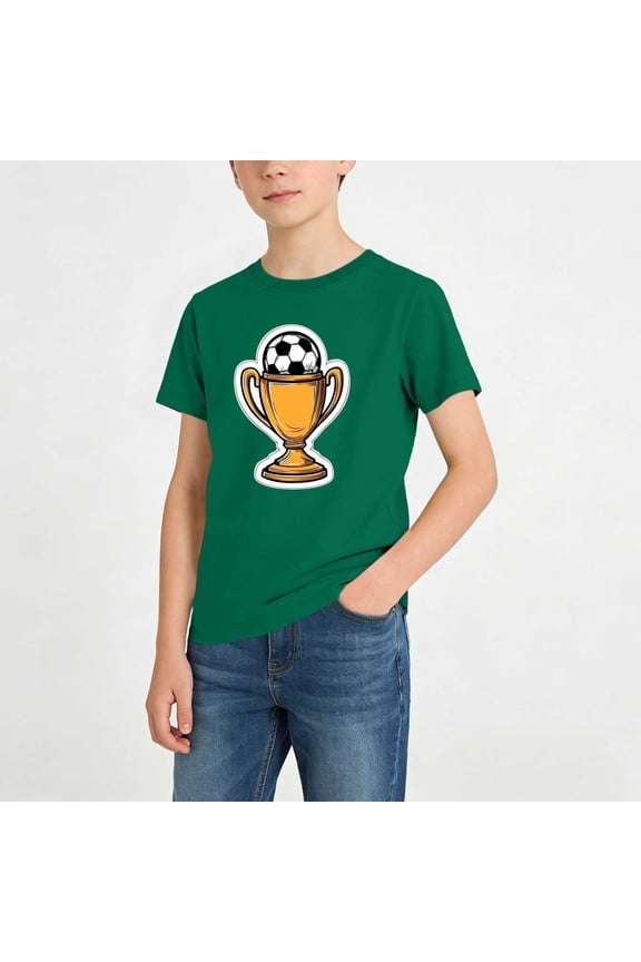 4Th Of July Tshirts for Boys Short Sleeve Crew Neck Summer Trendy T-Shirts Clothes for Teen Boys Green, Size 2T-13